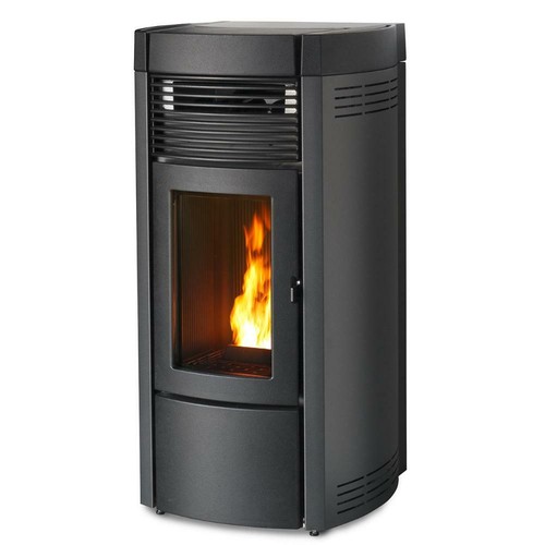 Stufa pellet ventilata nera - pellet,